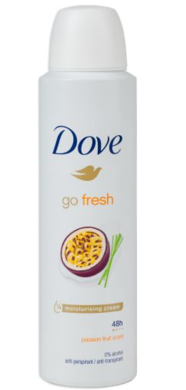 Dove Antiperspirant Spray – Go Fresh Maracujá & Citronnelle (150 mL)