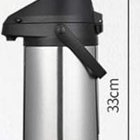 HTH Thermos Flask Push Jugs Double Wall Stainless Steel Vacuum Flask 3L