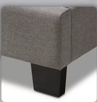 
              Twin Brookfield Modern and Contemporary Fabric Upholstered Bed - Baxton Studio 1 place
            