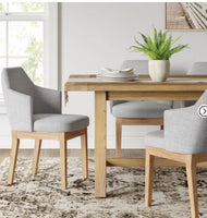 
              Kinston Curved Back Upholstered Dining Chair Linen - Threshold
            