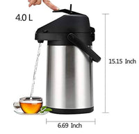 
              HTH Thermos Flask Push Jugs Double Wall Stainless Steel Vacuum Flask 4L
            