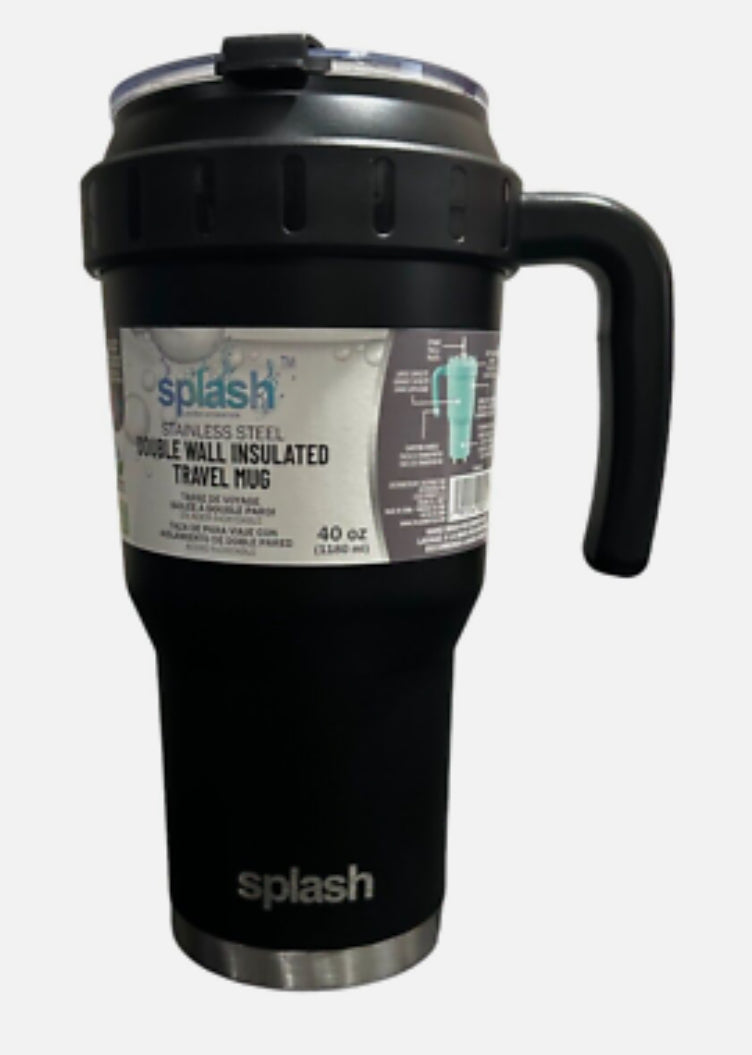 Splash Double Wall Insulated Stainless Steel Bottle Mug (40 oz)