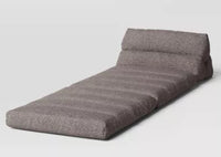 
              Tufted Baffled Foam Lounge Dorm Chair Gray - Room Essentials: Upholstered Accent, No Assembly Required
            