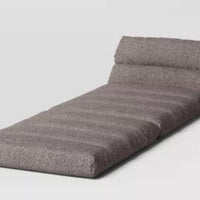 Tufted Baffled Foam Lounge Dorm Chair Gray - Room Essentials: Upholstered Accent, No Assembly Required