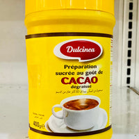 Dulcinea Préparation Sucrée au Goût de Cacao Degraissé 400g DLC: 25 OCT2025 MCI