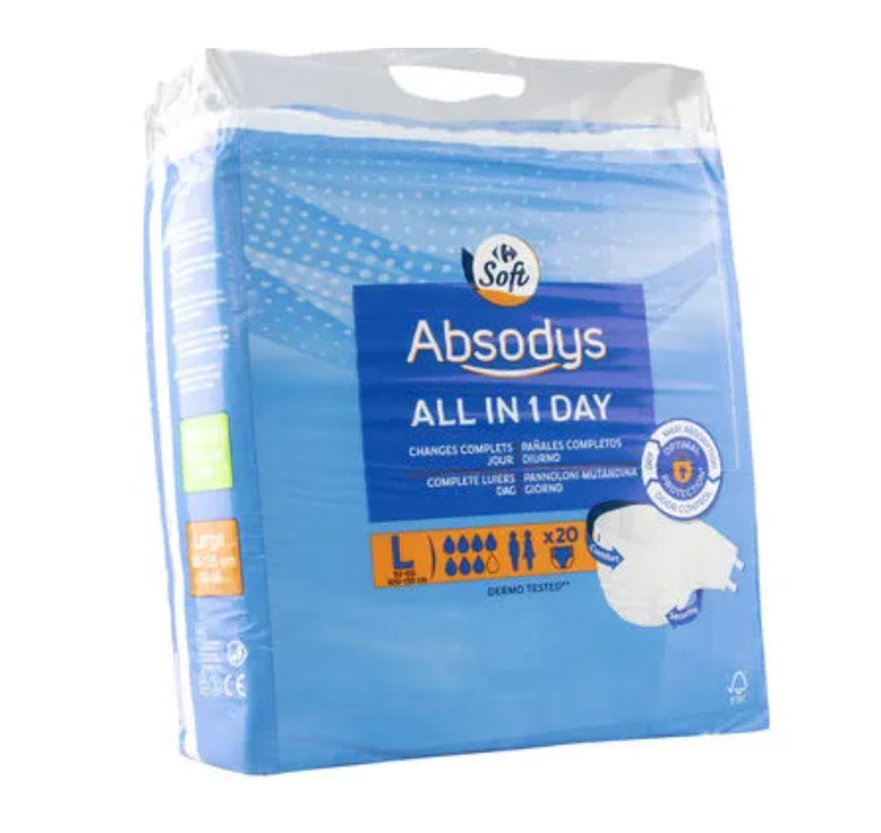 Absodys All in 1 Day Comfort & Secure Large x 20