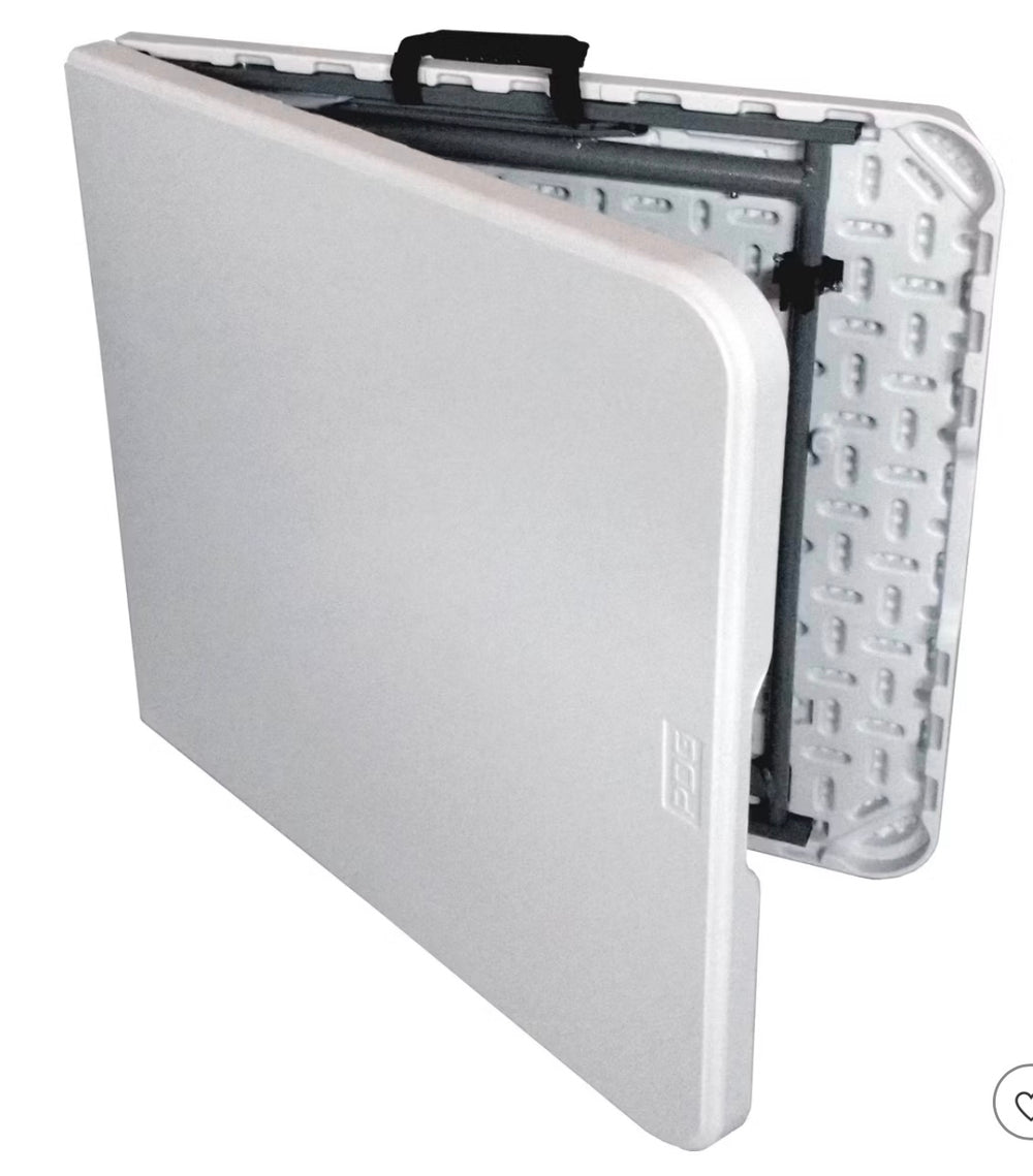 Peakform 4' Adjustable Height Folding Table Off-White LPFN966025