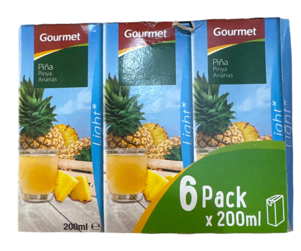 Néctar gourmet piña light (6 x 200 ml) DLC: Janv26