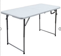 
              Peakform 4' Adjustable Height Folding Table Off-White LPFN970047
            