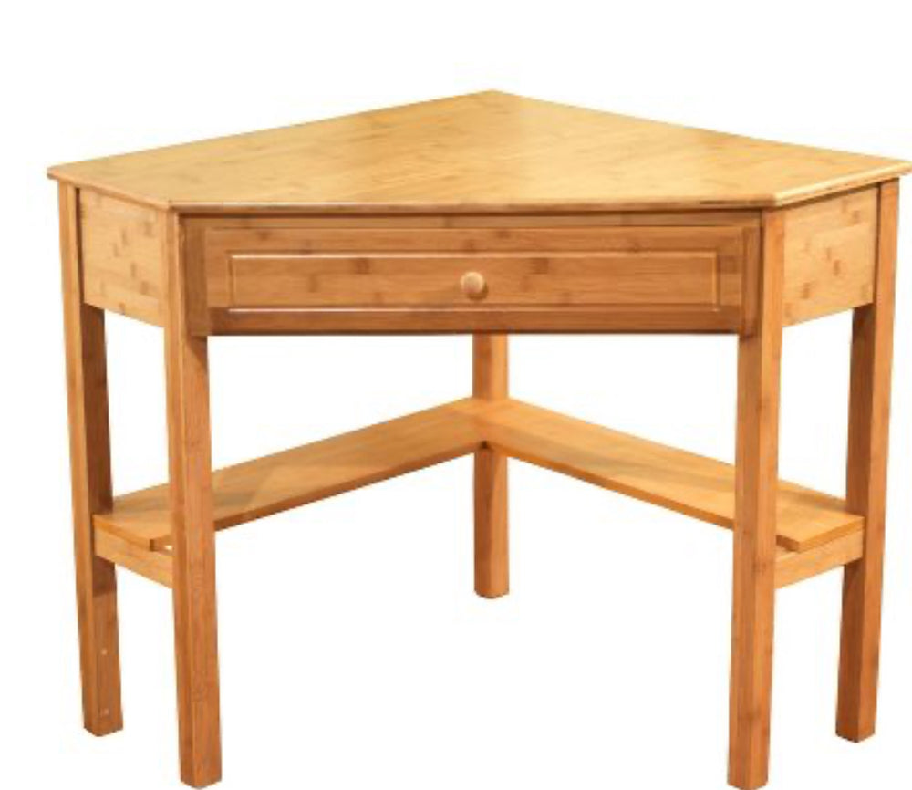 Bamboo Corner Desk Wood - Buylateral ( L 76cm, La 76, H 78cm)