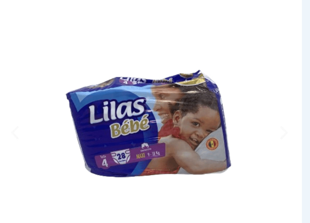Couche Bébé  taille 4 LILAS 9-18 KG X 28