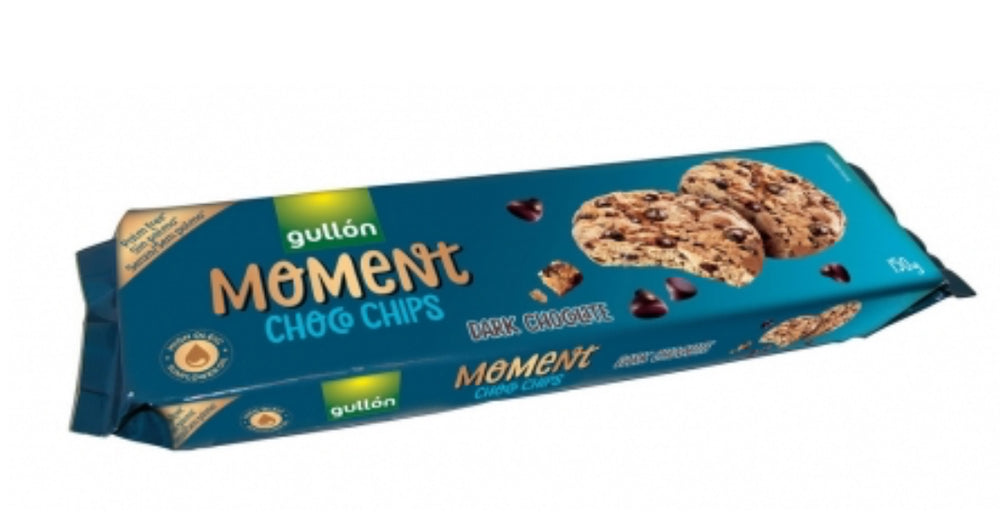 GALLETA MOMENT CHOCO CHIPS NEGRO GULLON (150g)