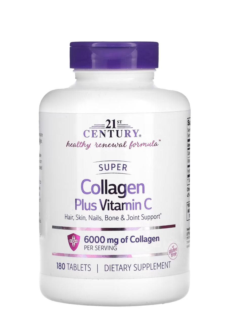 Super Collagen Plus Vitamin C, 6,000 mg, (180 Tablets) DLC: Juin26
