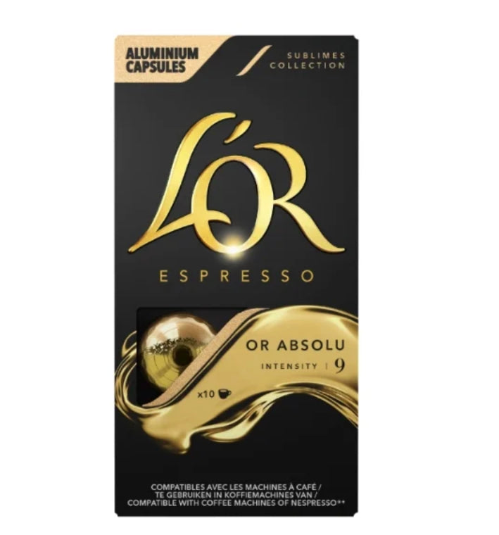 Café Capsules Intensité 9 Compatible Nespresso L'OR
(10 capsules) 22/07/26