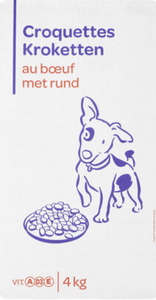 Croquettes pour chien Adulte au bœuf 4kg