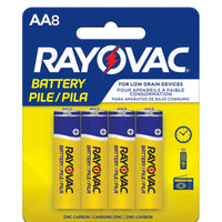 RAYOVAC Zinc Carbon AA Battery (8-Pack)