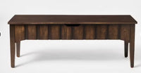 
              Palma Wood Base Storage Ottoman Dark Brown - Threshold designed with Studio McGee LPEU844617
            