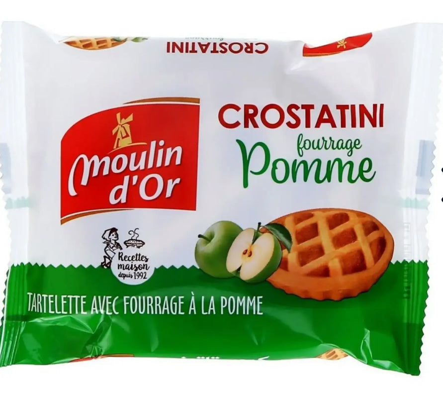 Tartelettes crostatini pomme
 (60g) DLC: 04/08/25