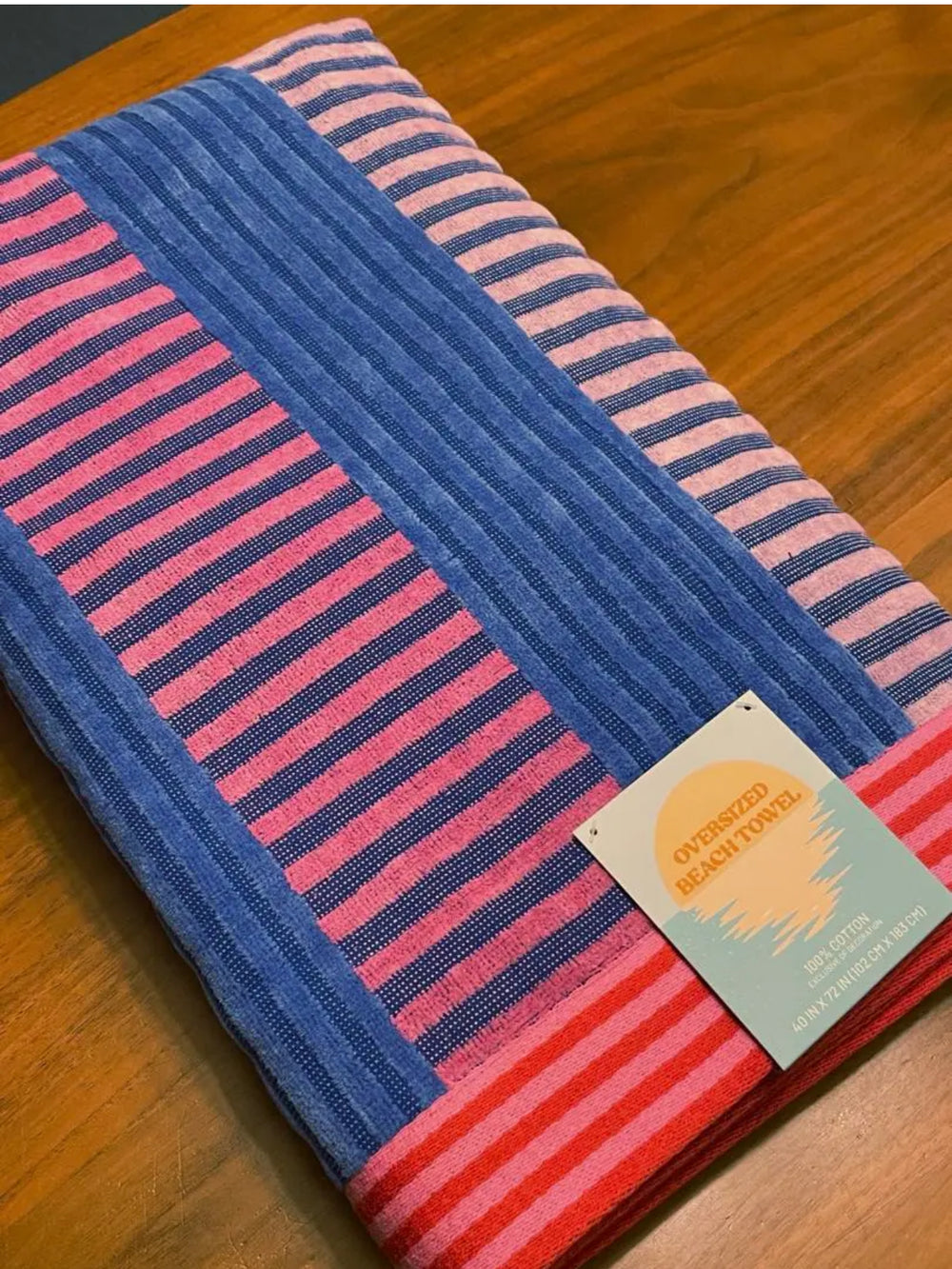 ALOK 100% Cotton Beach Towel Oversized Soft Velour Finish Absorbent 40” x 72”
highcottonclothingexchange