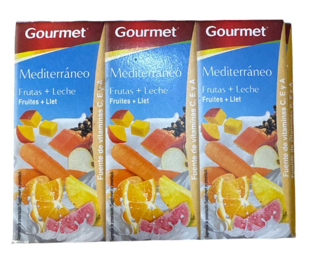 Gourmet Mediterráneo Bebida Frutas y Leche (6 x 200 ml) DLC: Oct25