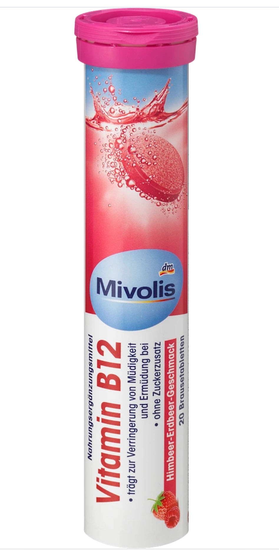 Vitamine B12, 20 Comprimés effervescents, Mivolis (20 pcs) DLC: Janv27
