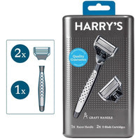 Harry's Craft Handle Razor with 2 Blade Cartridges