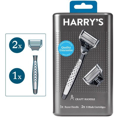 Harry's Craft Handle Razor with 2 Blade Cartridges