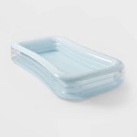 6' x 22" Deluxe Rectangular Family Pool Blue - Sun Squad