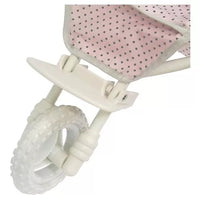
              Olivia's Little World - Polka Dots Princess Baby Doll Jogging Stroller - Pink & Gray
            