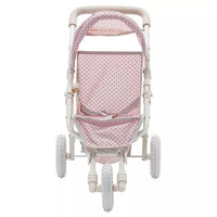 
              Olivia's Little World - Polka Dots Princess Baby Doll Jogging Stroller - Pink & Gray
            