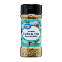 Great Value Salt-Free Garlic & Herb Seasoning Blend, 2.5 oz/71g