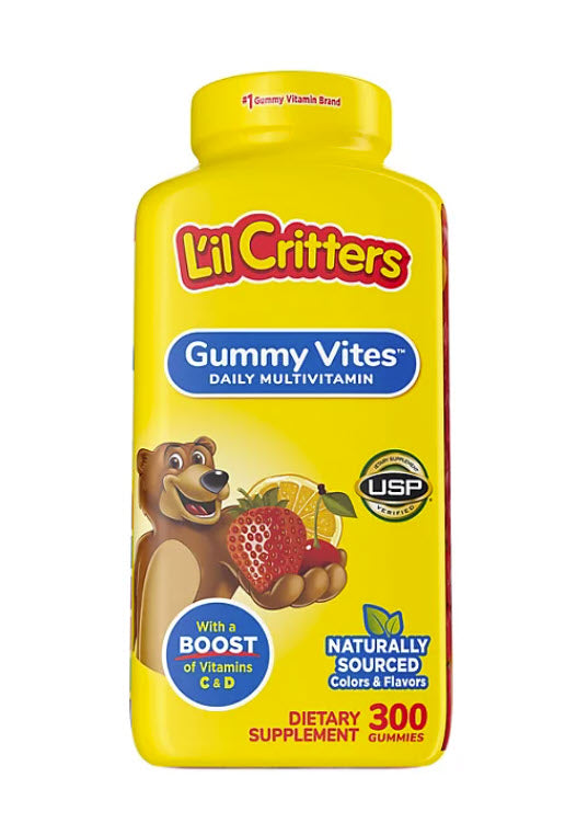 L'il Critters Gummy Vites Gummy Bears (300 ct.)-DLC:02/2025