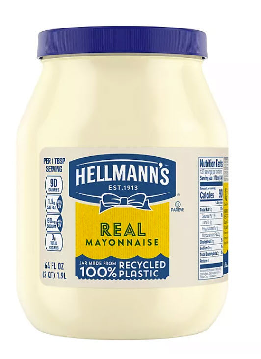 Hellmann’s Real Mayonnaise 64 oz./ 1.9L-DLC:25 août 2024
