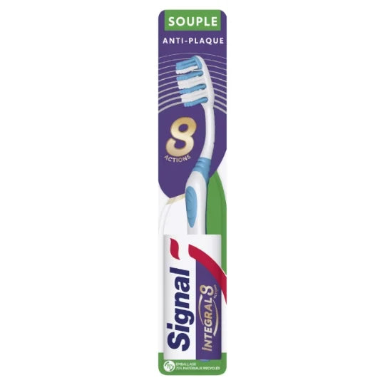 Brosse à dents Integral 8 Soin Complet Medium SIGNAL Souple