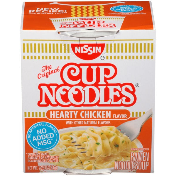 Nissin Cup Noodles, Chicken Flavor Soup, 64g DLC: 25 Sept24