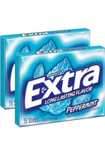 Wrigley's Extra Long Lasting Flavor Peppermint 15-Sticks DLC: 4 Nov26 disponible au Mali