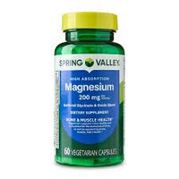 
              VITAMINAS EN CAPSULAS DE MAGNESIO PARA SALUD OSEA Y MUSCULAR SPRING VALLEY 60UND
            