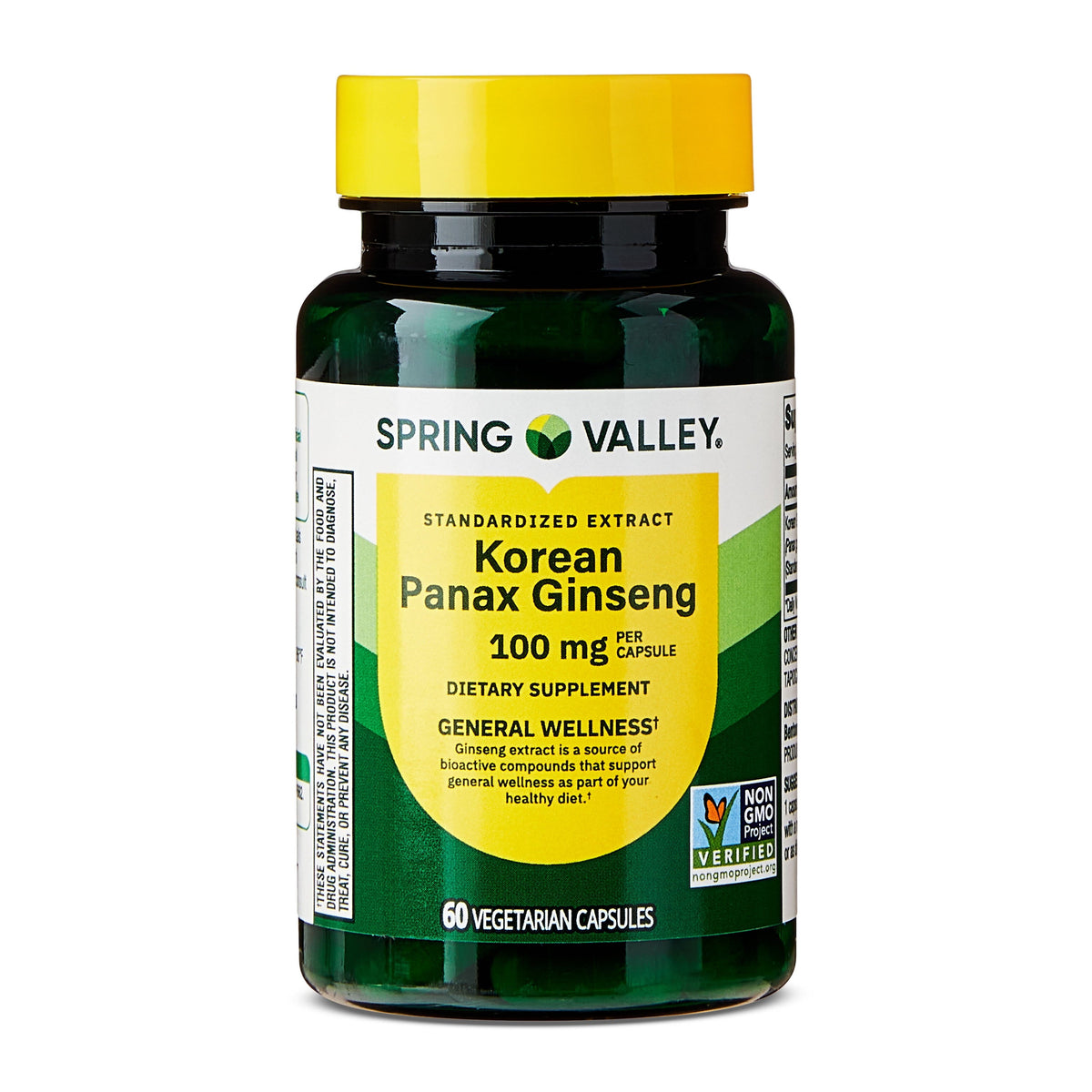 Spring Valley Standardized Extract Korean Panax Ginseng Dietary Supple ...