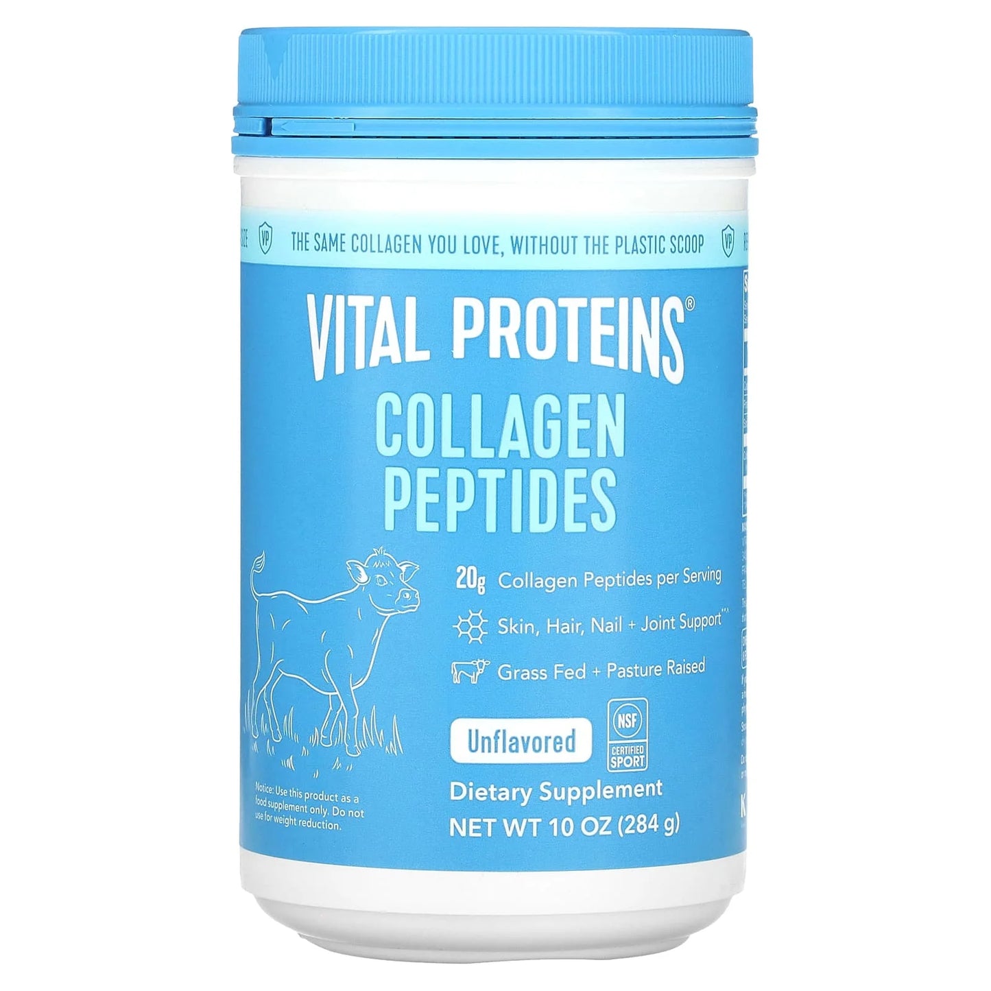 Vital Proteins, Collagen Peptides, Unflavored, 10 oz(284g) DLC: 22 MAI28