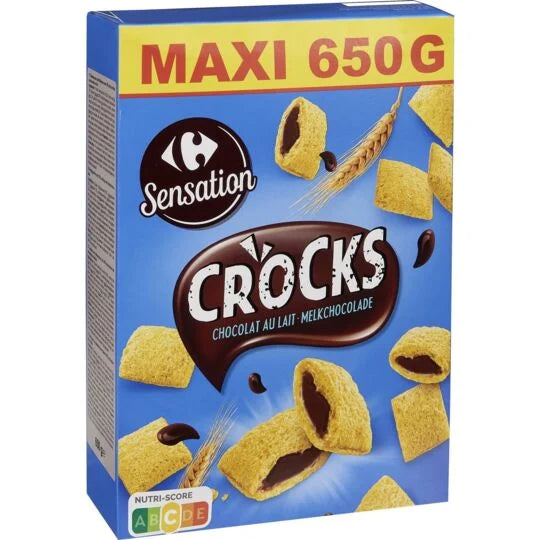 Céréales Chocolat au Lait CARREFOUR SENSATION 650g DLC: OCT2023