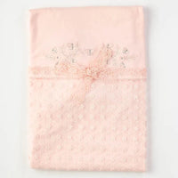 Anna Babba baby blanket 80×80 - Salmon