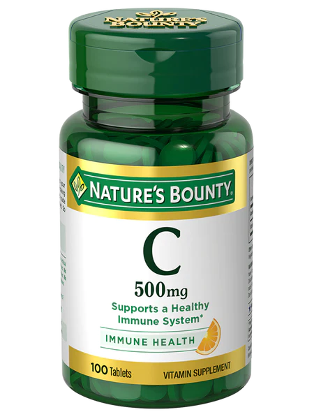 Nature s Bounty Pure Vitamin C Caplets 500mg 100 Ct DCL: MAR25
