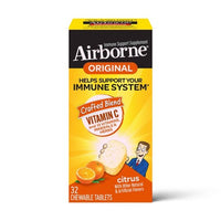
              Airborne Immune Support Supplement Chewables - Citrus - 32ct DLC: NOV24
            