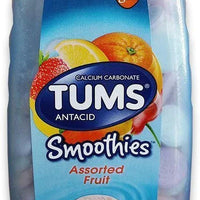 Tums Antacid Smoothies Calcium Carbonate 750 Extra Strength 250 Chewable Tablets DLC: AVR25