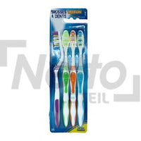 NETTO Brosse à Dents Format Familial Médium 4 Pack