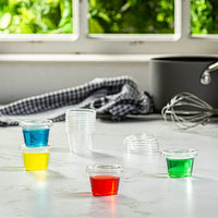 1oz Clear Cups with lids (100 pcs)