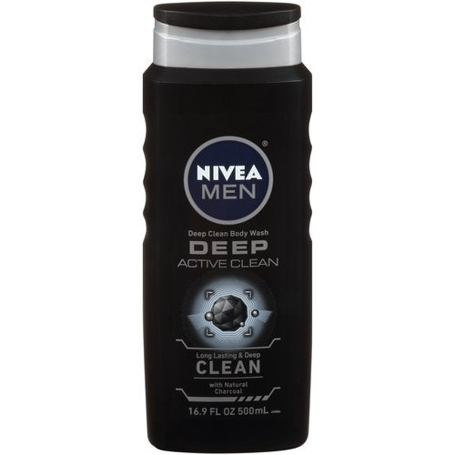 Nivea Men DEEP Active Clean Charcoal Body Wash 500mL