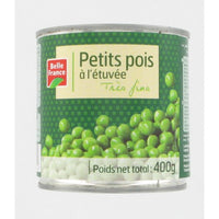 Petit Pois à l'etuvée 400g DLC: JUL27