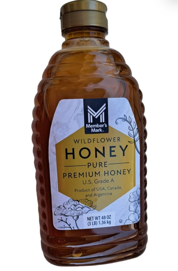 MEMBER'S MARK BEE Proud Pure Honey 48 oz Bottle 3 Lbs (1.36 kg) DLC: 02 Fev26