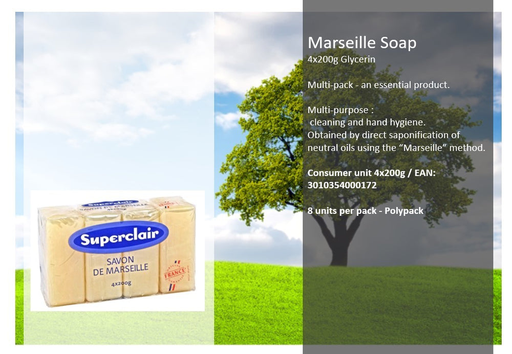 Superclair Mydło Marsylskie 4x200g